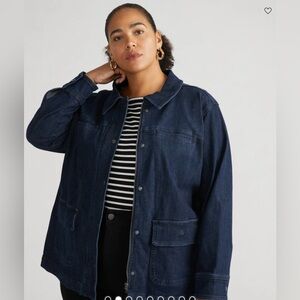Universal Standard | Denim Utility Jacket | NWT| Dark Indigo | Size: 26-28